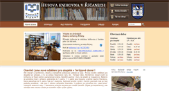 Desktop Screenshot of knihovna.ricany.cz